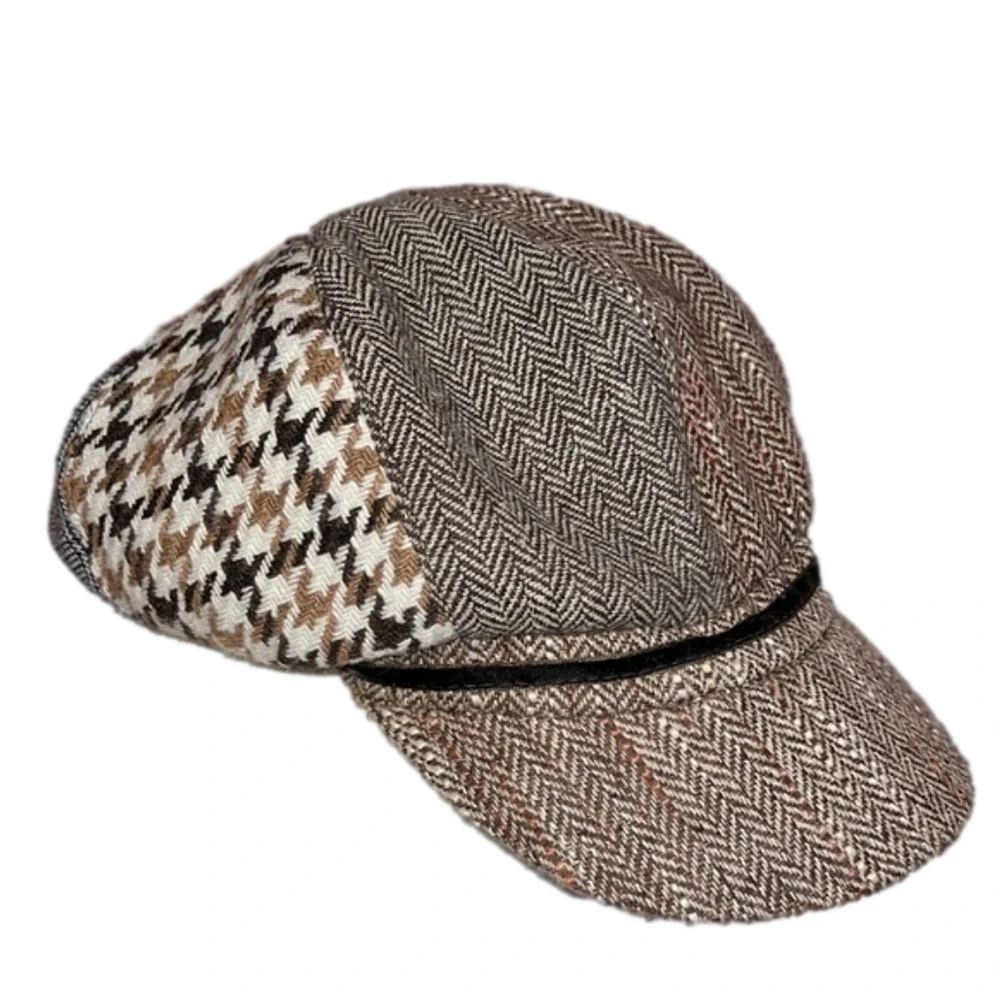Vintage Wool Blend Cappelli Newsboy Cap Hat